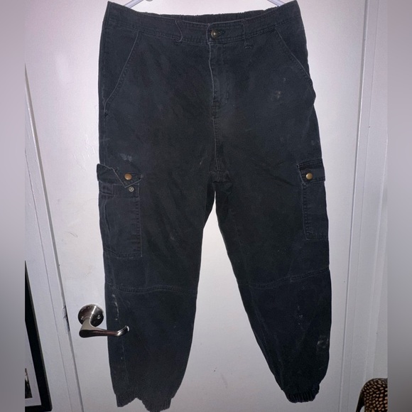 BLACK CARGO PANT SIZE L - Picture 1 of 1